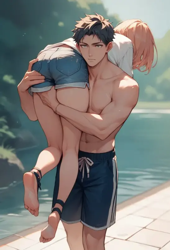 Carrying over shoulder Pony LoRA 扛起来带走_Qpipi