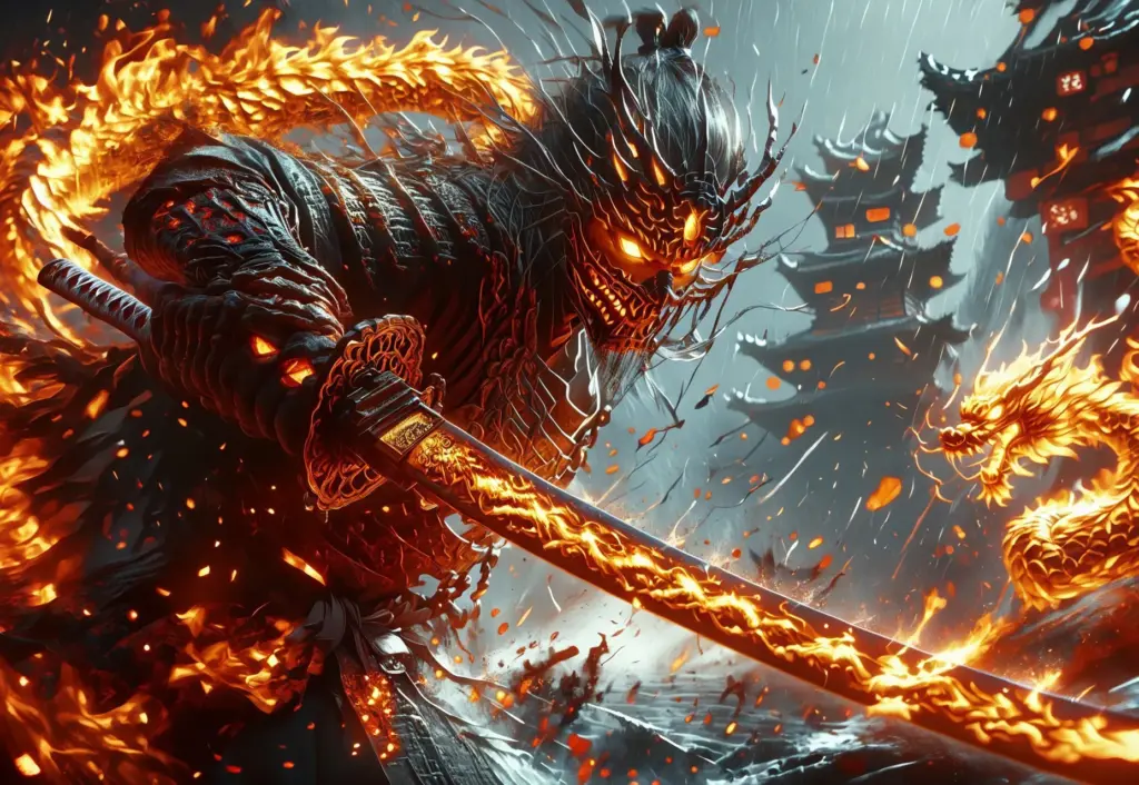 图片[5]_Elemental Dragon Samurai LoRA Pony-Flux，龙元素战士_Qpipi